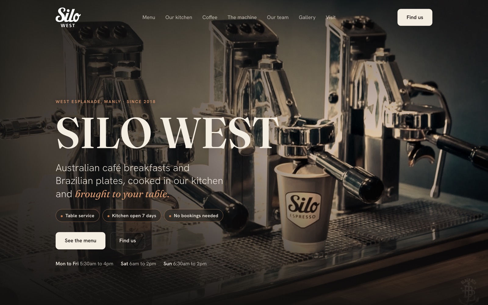 Silo West website homepage